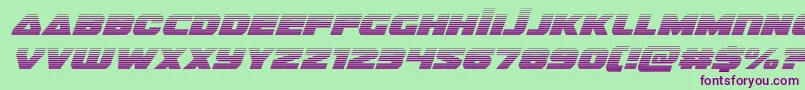 guardian2gradital-Schriftart – Violette Schriften auf grünem Hintergrund