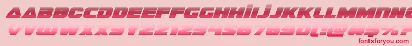 guardian2gradital Font – Red Fonts on Pink Background