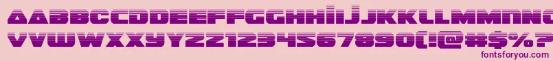 Шрифт guardian2half – фиолетовые шрифты на розовом фоне