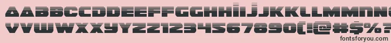 フォントguardian2half – ピンクの背景に黒い文字