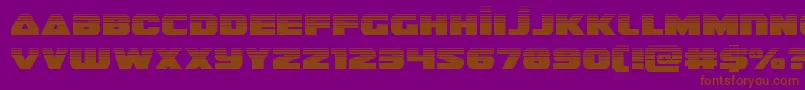 guardian2half Font – Brown Fonts on Purple Background