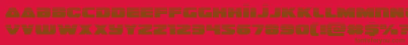 guardian2half Font – Brown Fonts on Red Background