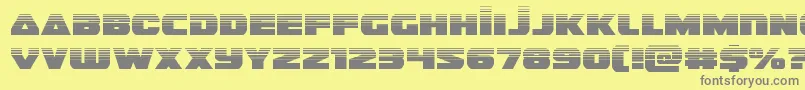 guardian2half Font – Gray Fonts on Yellow Background