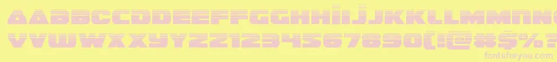 guardian2half Font – Pink Fonts on Yellow Background