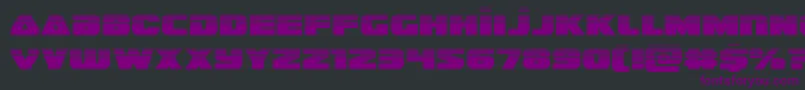 guardian2half-Schriftart – Violette Schriften auf schwarzem Hintergrund