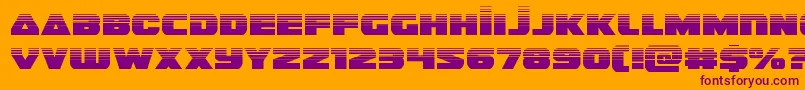 guardian2half Font – Purple Fonts on Orange Background