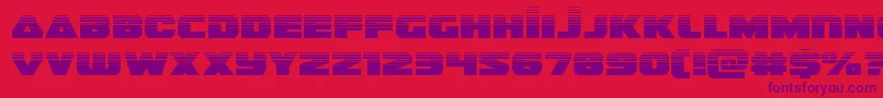 guardian2half Font – Purple Fonts on Red Background