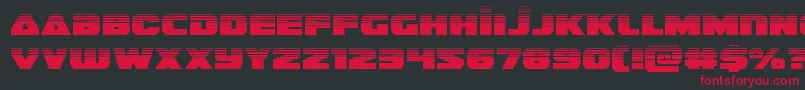 guardian2half Font – Red Fonts on Black Background