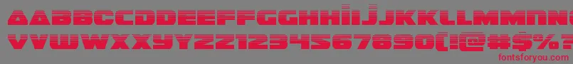 guardian2half Font – Red Fonts on Gray Background