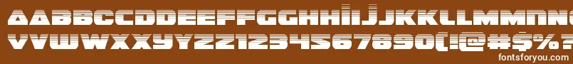 フォントguardian2half – 茶色の背景に白い文字