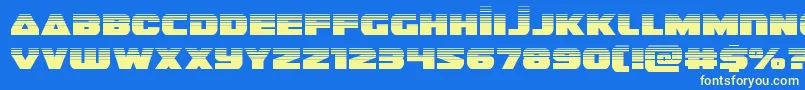 guardian2half Font – Yellow Fonts on Blue Background