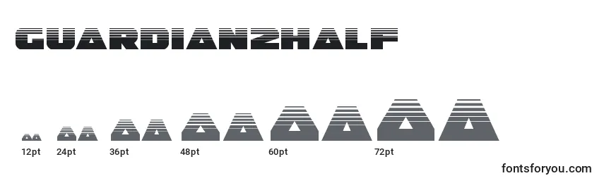 Guardian2half (128678) Font Sizes