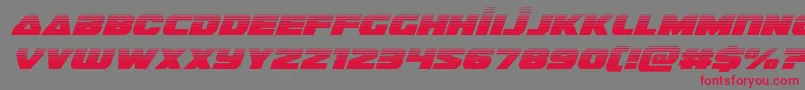 guardian2halfital Font – Red Fonts on Gray Background