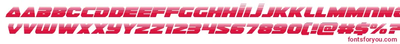 guardian2halfital Font – Red Fonts on White Background