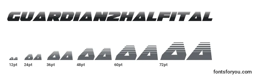Guardian2halfital (128679) Font Sizes