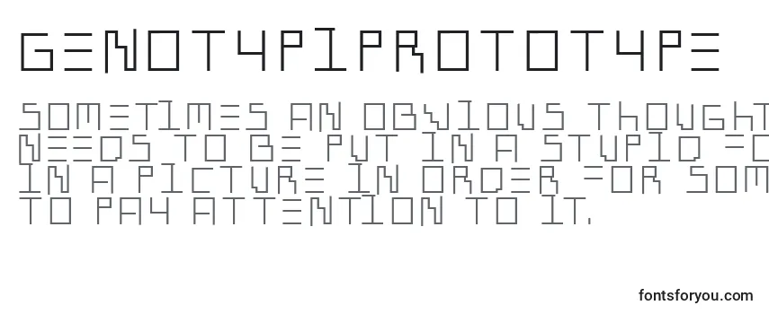 Шрифт Genotypiprototype