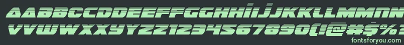 Шрифт guardian2halfital – зелёные шрифты на чёрном фоне