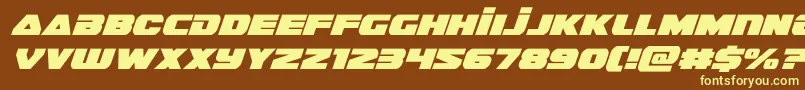 Шрифт guardian2ital – жёлтые шрифты на коричневом фоне