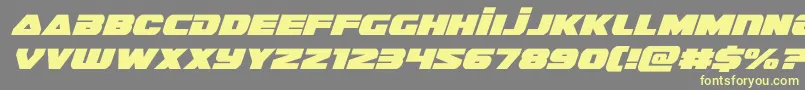 Шрифт guardian2ital – жёлтые шрифты на сером фоне