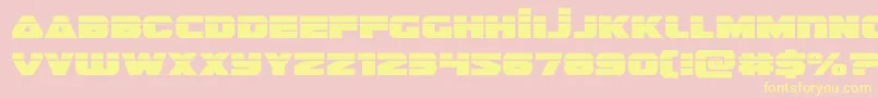 guardian2laser Font – Yellow Fonts on Pink Background