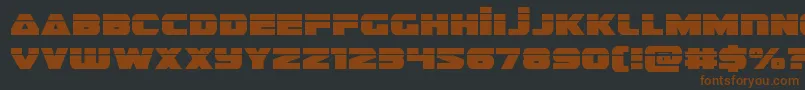 guardian2laser Font – Brown Fonts on Black Background