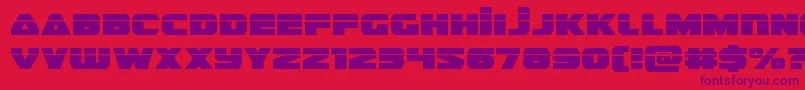 guardian2laser Font – Purple Fonts on Red Background