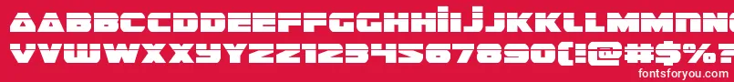 guardian2laser Font – White Fonts on Red Background