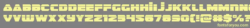 guardian2laser Font – Yellow Fonts on Gray Background