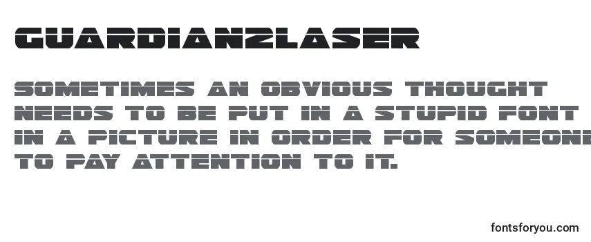 Review of the Guardian2laser (128684) Font