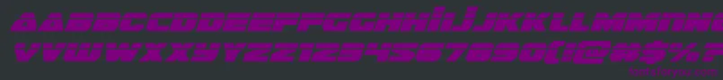 guardian2laserital Font – Purple Fonts on Black Background