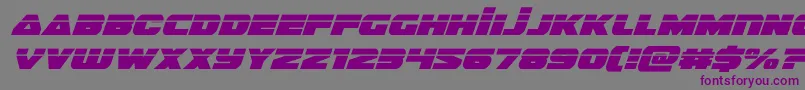 guardian2laserital-fontti – violetit fontit harmaalla taustalla