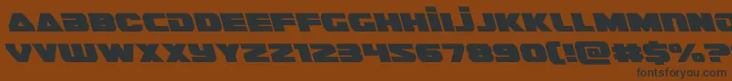 guardian2left Font – Black Fonts on Brown Background