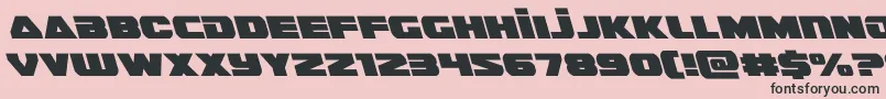 guardian2left Font – Black Fonts on Pink Background