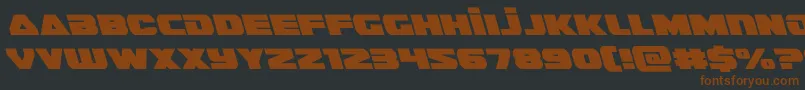 guardian2left Font – Brown Fonts on Black Background