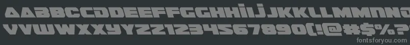 guardian2left Font – Gray Fonts on Black Background