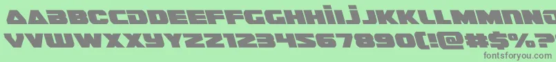 guardian2left Font – Gray Fonts on Green Background