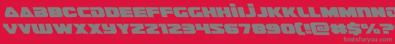 フォントguardian2left – 赤い背景に灰色の文字