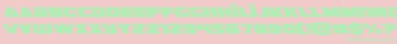 guardian2left Font – Green Fonts on Pink Background