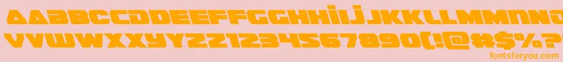 guardian2left Font – Orange Fonts on Pink Background