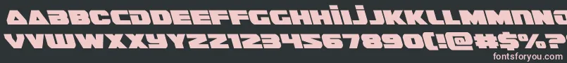 guardian2left Font – Pink Fonts on Black Background