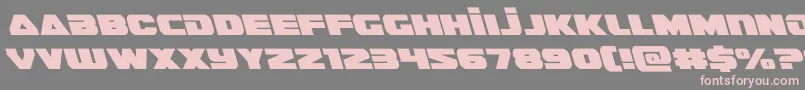 guardian2left Font – Pink Fonts on Gray Background