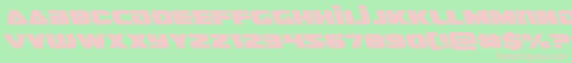 guardian2left Font – Pink Fonts on Green Background