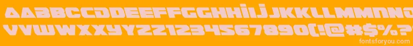 guardian2left Font – Pink Fonts on Orange Background