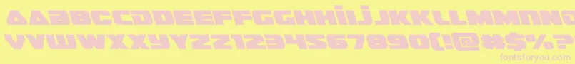 guardian2left Font – Pink Fonts on Yellow Background