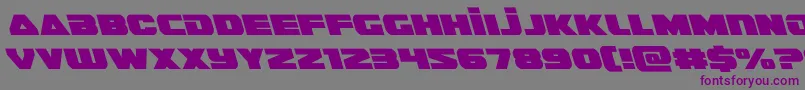 guardian2left Font – Purple Fonts on Gray Background