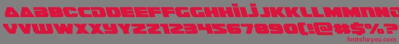 guardian2left Font – Red Fonts on Gray Background