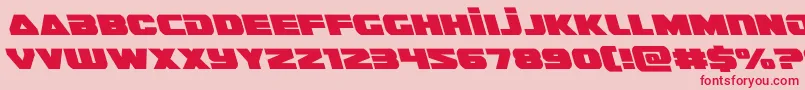 guardian2left Font – Red Fonts on Pink Background