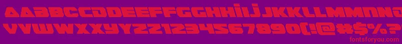 guardian2left Font – Red Fonts on Purple Background