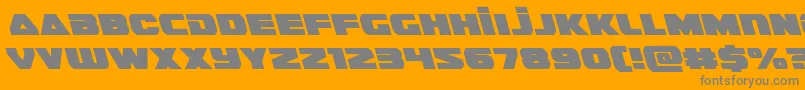 guardian2left Font – Gray Fonts on Orange Background