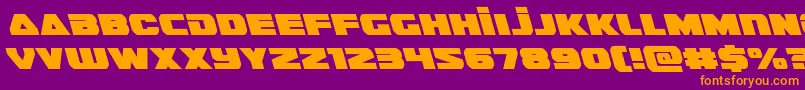 guardian2left Font – Orange Fonts on Purple Background